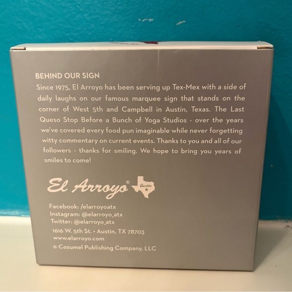 EL ARROYO MARQUEE SIGN GLASS ORNAMENT TEQUILA - Picture 4 of 4